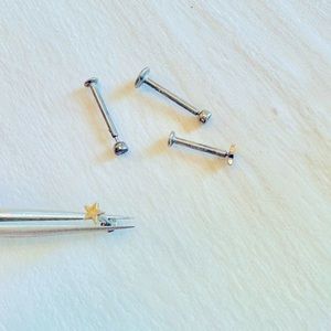 Set of 4 Surgical Steel Piercing Studs